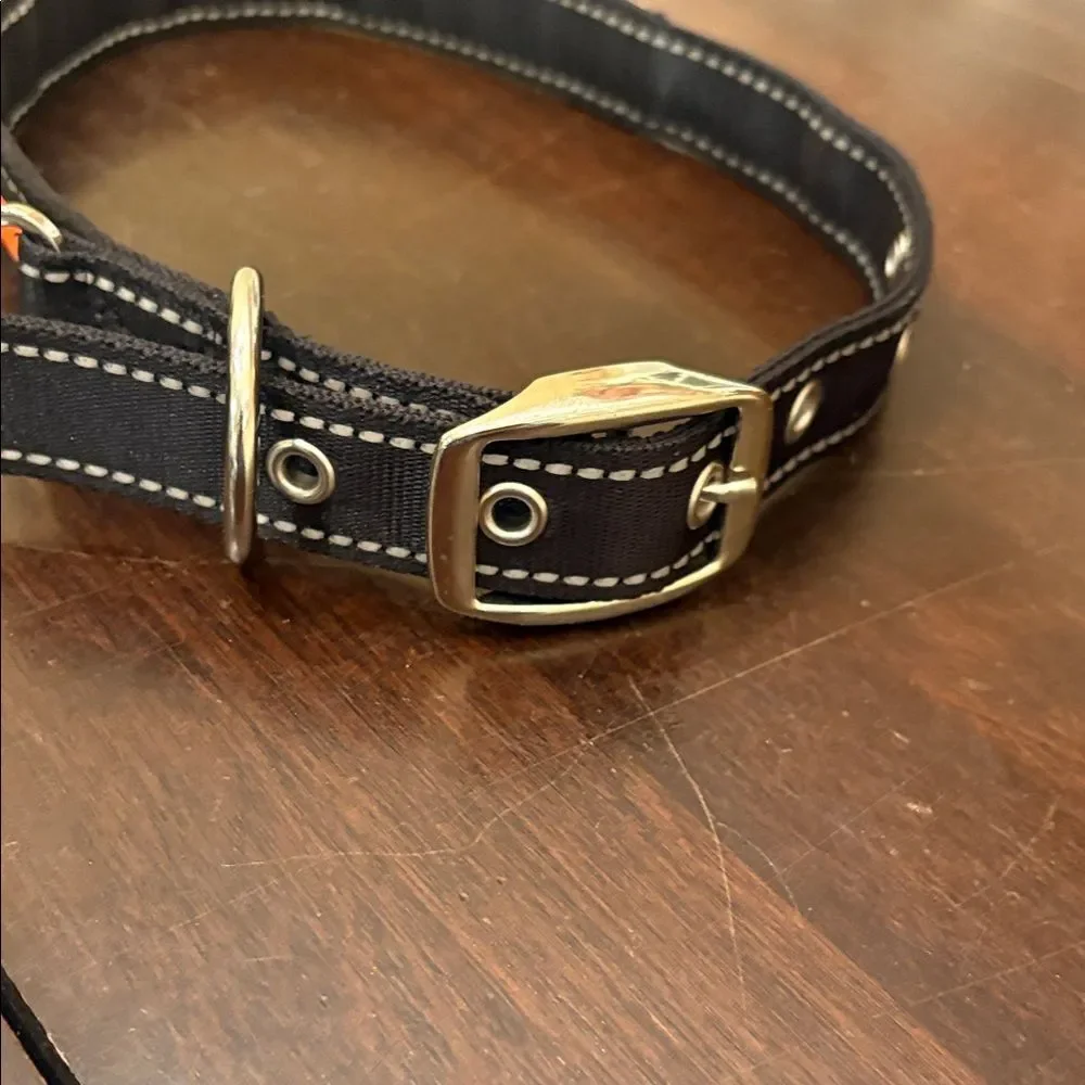 Black and Orange Dog Collar